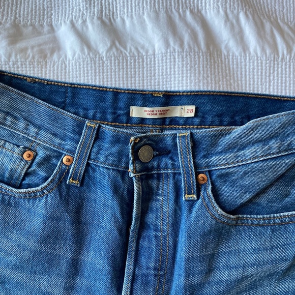 Wedgie straight levis jeans dark blue - Picture 4 of 5